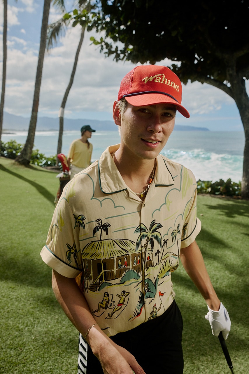 walker golf things wahine evan mock jack fardell australia hawaii collection collaboration apparel polo shorts towel t shirt hat headcover