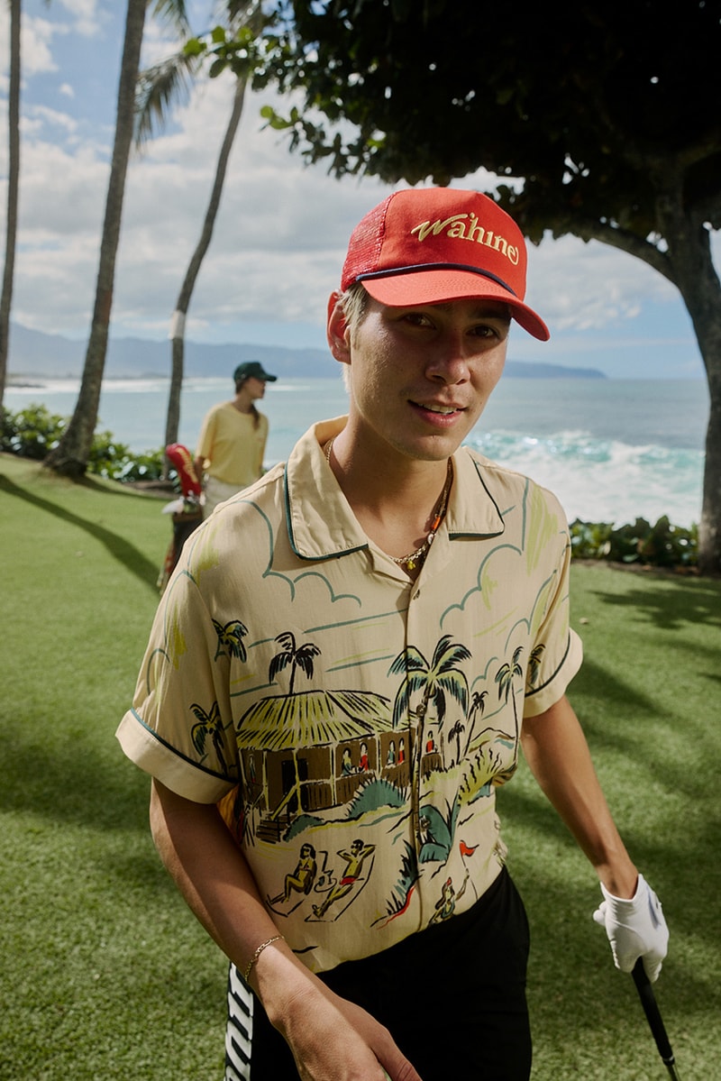 walker golf things wahine evan mock jack fardell australia hawaii collection collaboration apparel polo shorts towel t shirt hat headcover