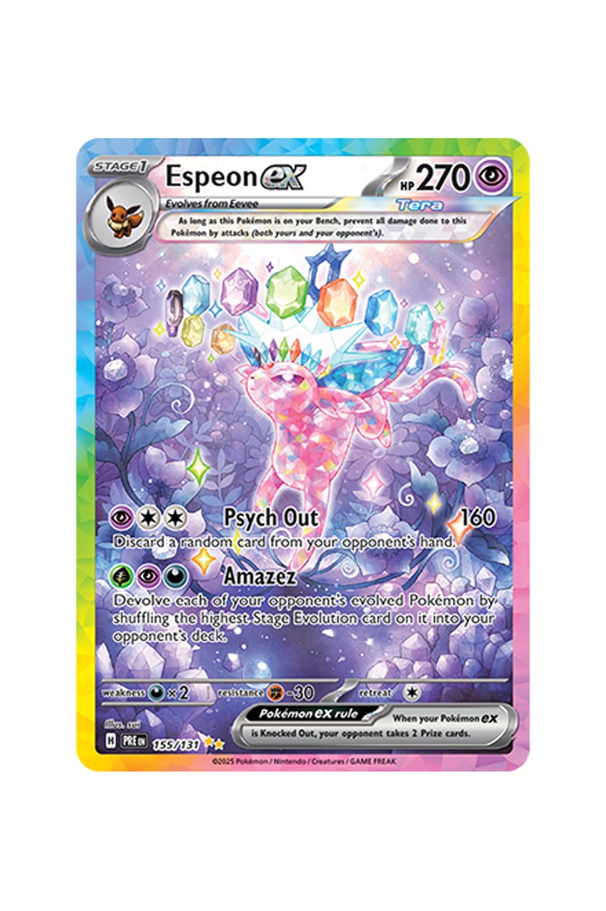 Pokémon TCG: Prismatic Evolutions Illustration Card List release date info store list buying guide photos price Eevee