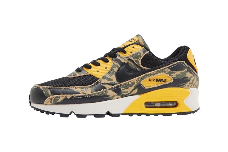 Nike Air Max 90 “University Gold” IF1721-001 “Camo Pack” Release Info 