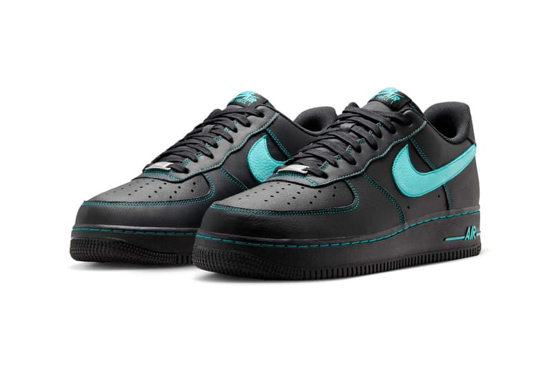 Nike Air Force 1 Low “Black Tiffany” “Black/Aurora Green” HQ2037-002 Release Info