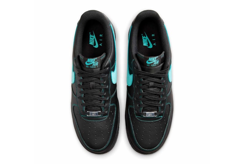black and turquoise nike air force 1