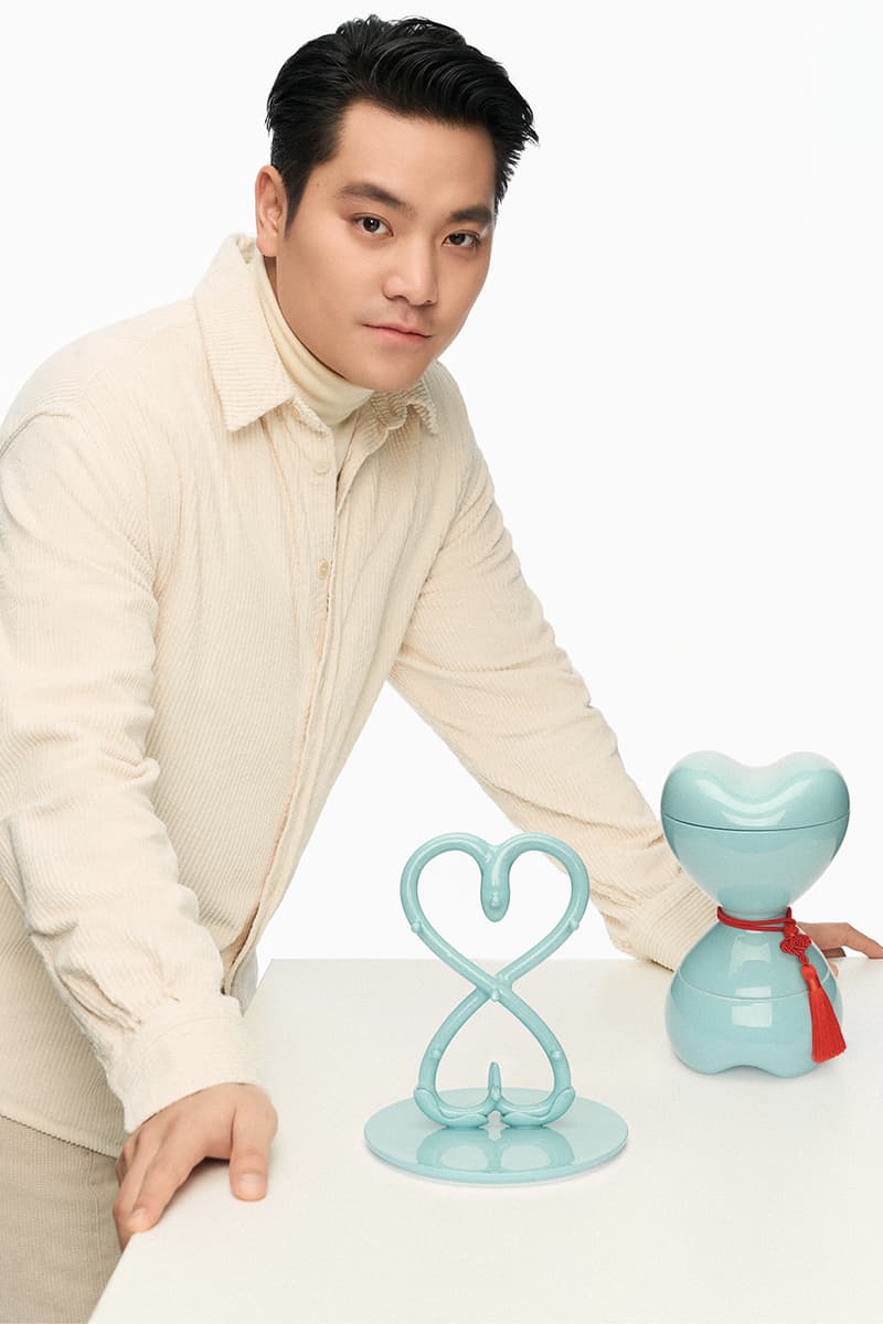 Oscar Wang Tiffany & Co. Chinese New Year Collaboration Info Year of the Snake figure-eight knot Blanc de Chine packaging