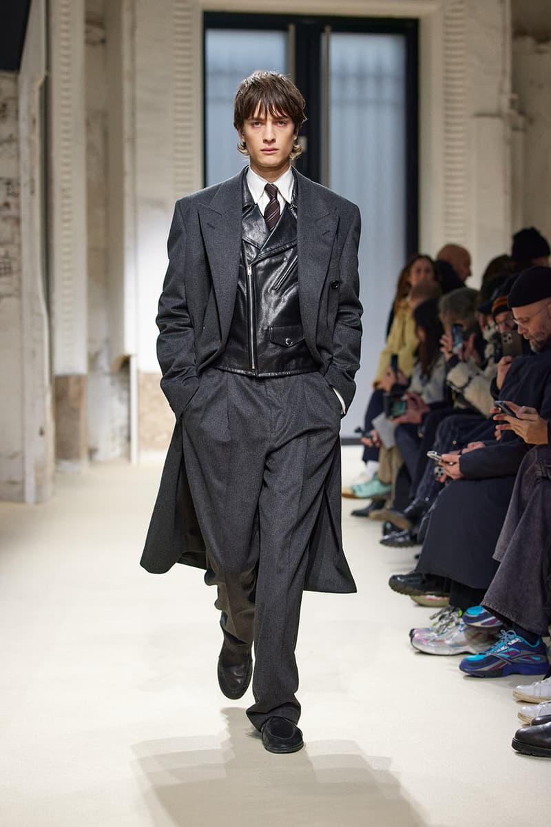 AURALEE FW25 Paris Fashion Week Collection japanese label ryota iwai new balance new balance t500 collaboration runway