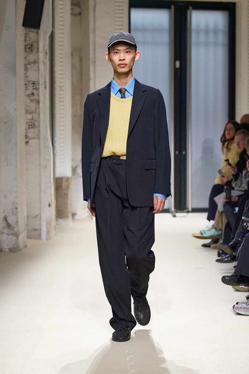 AURALEE FW25 Paris Fashion Week Collection japanese label ryota iwai new balance new balance t500 collaboration runway