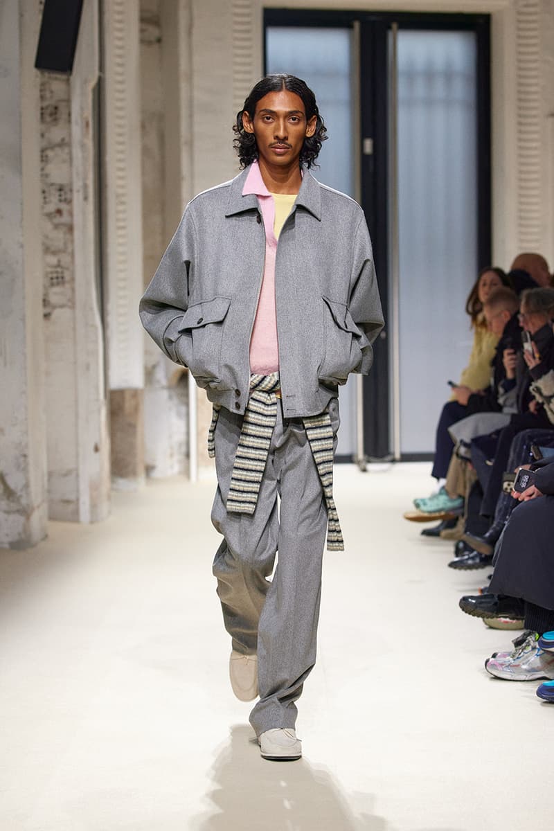 AURALEE FW25 Paris Fashion Week Collection japanese label ryota iwai new balance new balance t500 collaboration runway