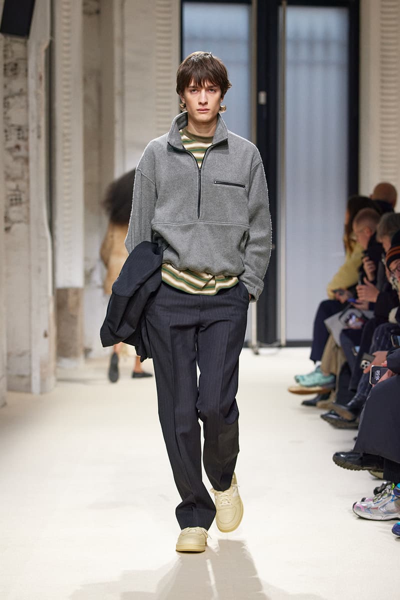 AURALEE FW25 Paris Fashion Week Collection japanese label ryota iwai new balance new balance t500 collaboration runway