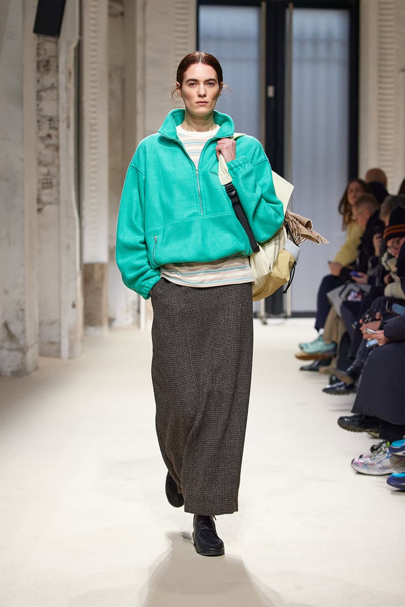 AURALEE FW25 Paris Fashion Week Collection japanese label ryota iwai new balance new balance t500 collaboration runway