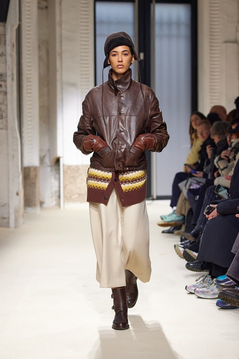 AURALEE FW25 Paris Fashion Week Collection japanese label ryota iwai new balance new balance t500 collaboration runway