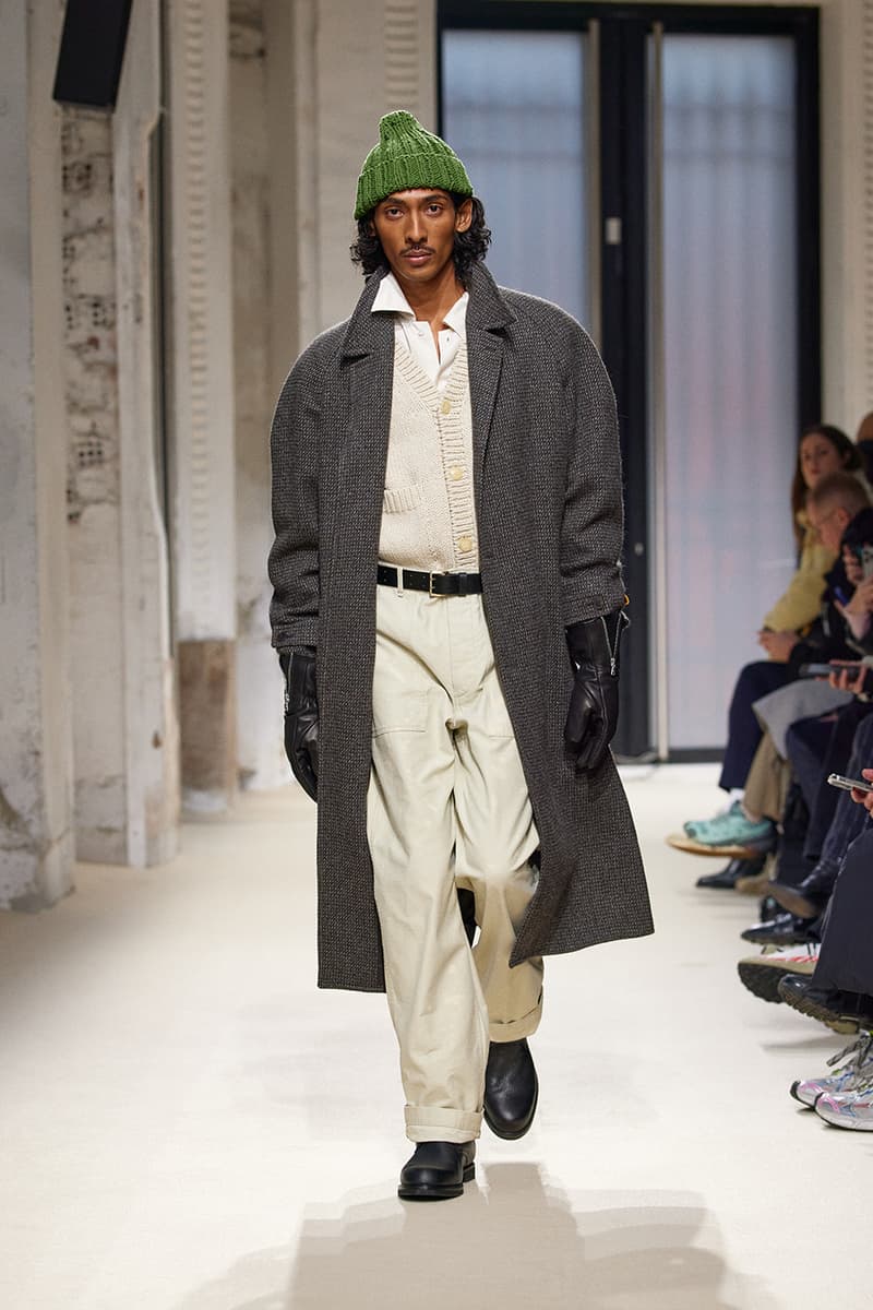 AURALEE FW25 Paris Fashion Week Collection japanese label ryota iwai new balance new balance t500 collaboration runway