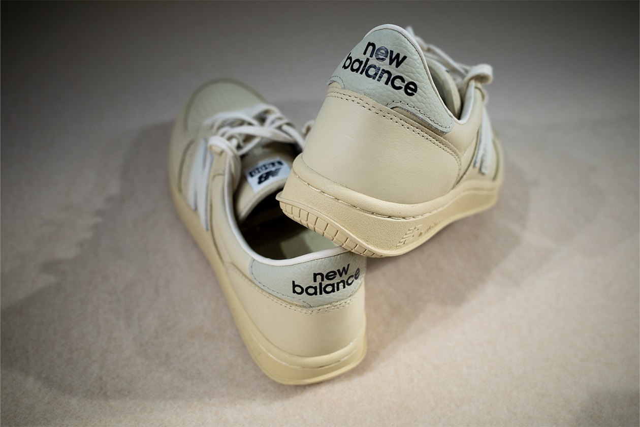 Closer Look at the AURALEE x New Balance T500 FW25 Collaboration tennis shoe brown lime green japanese release date store list