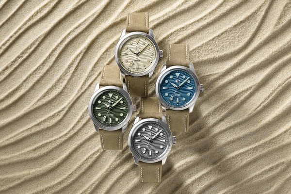 Christopher Ward C65 Dune Aeolian Collection Automatic Bronze COSC GMT Silica grey Eve blue Marram green White Sand Sellita info
