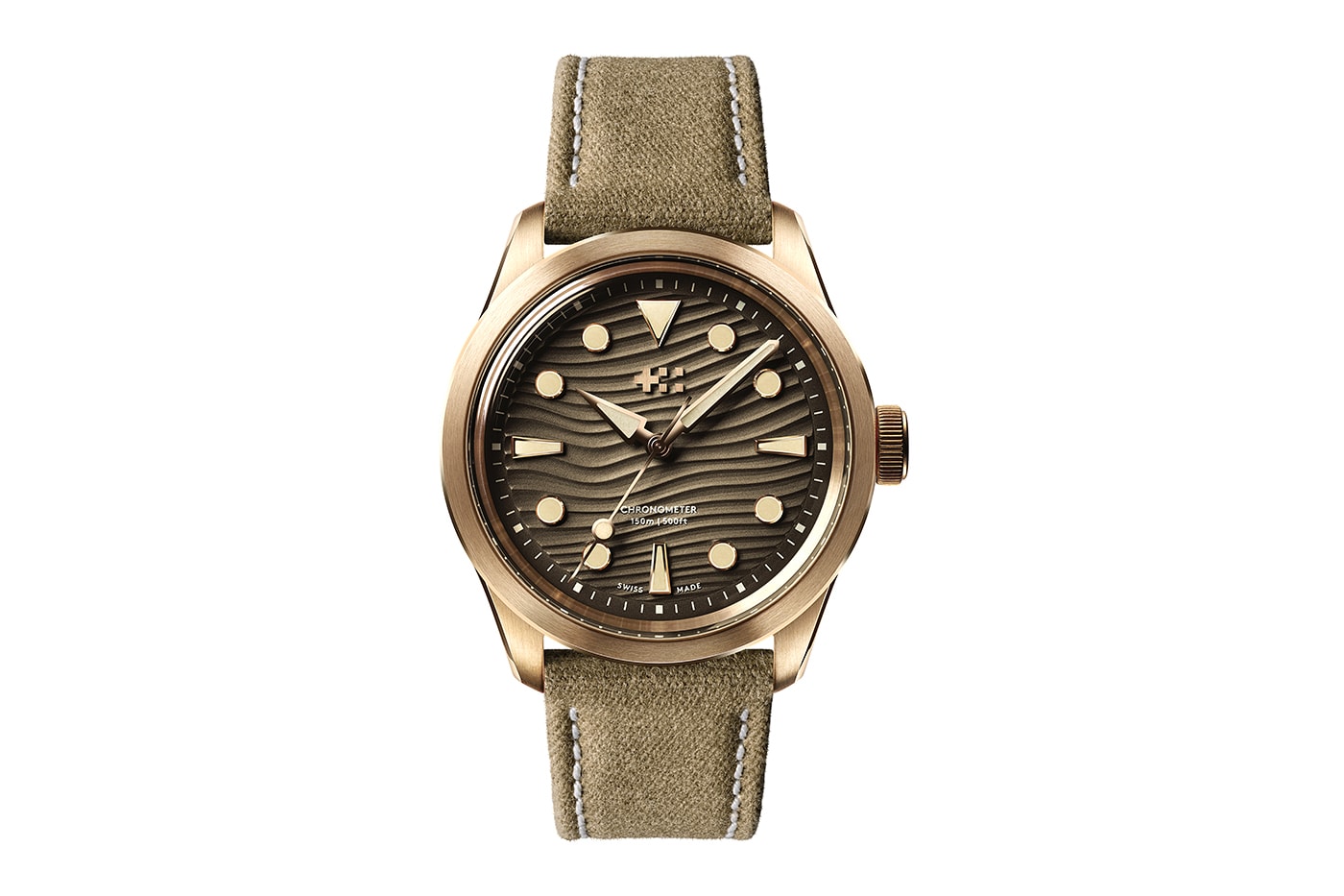 Christopher Ward C65 Dune Aeolian Collection Automatic Bronze COSC GMT Silica grey Eve blue Marram green White Sand Sellita info