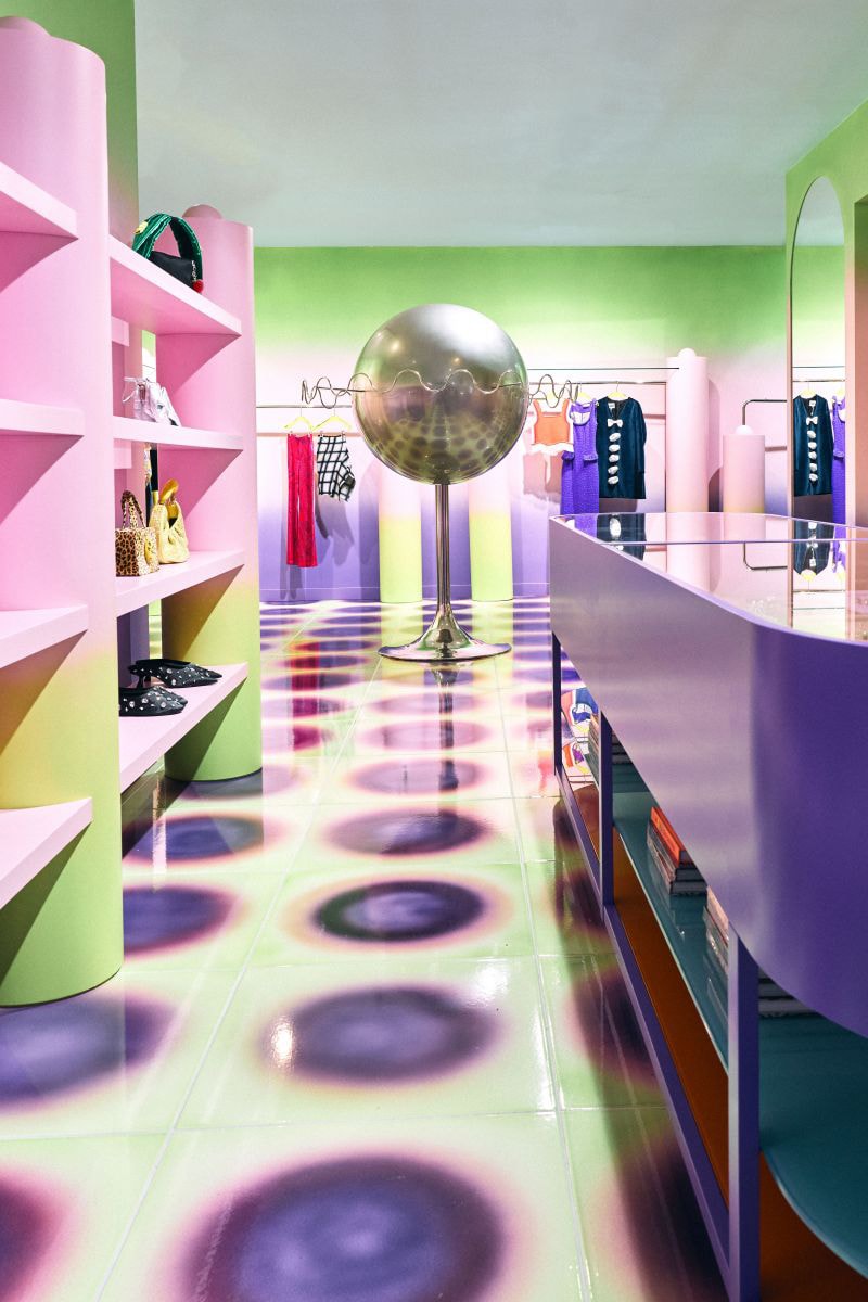 Uchronia Creates Space-Age Style Interiors for Koibird's London Boutique