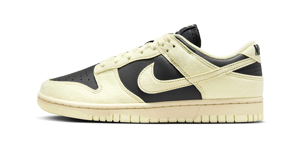 Nike Adds Suede Overlays to the Dunk Low “Coconut Milk/Black”