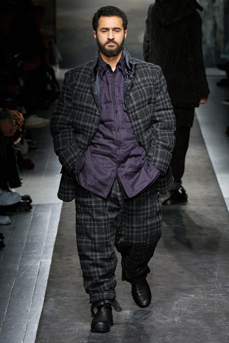 Yohji Yamamoto FW25 Paris Fashion Week Collection puffer jackets padded weather ready