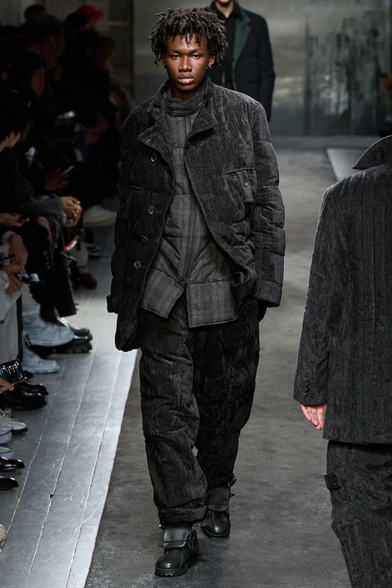 Yohji Yamamoto FW25 Paris Fashion Week Collection puffer jackets padded weather ready