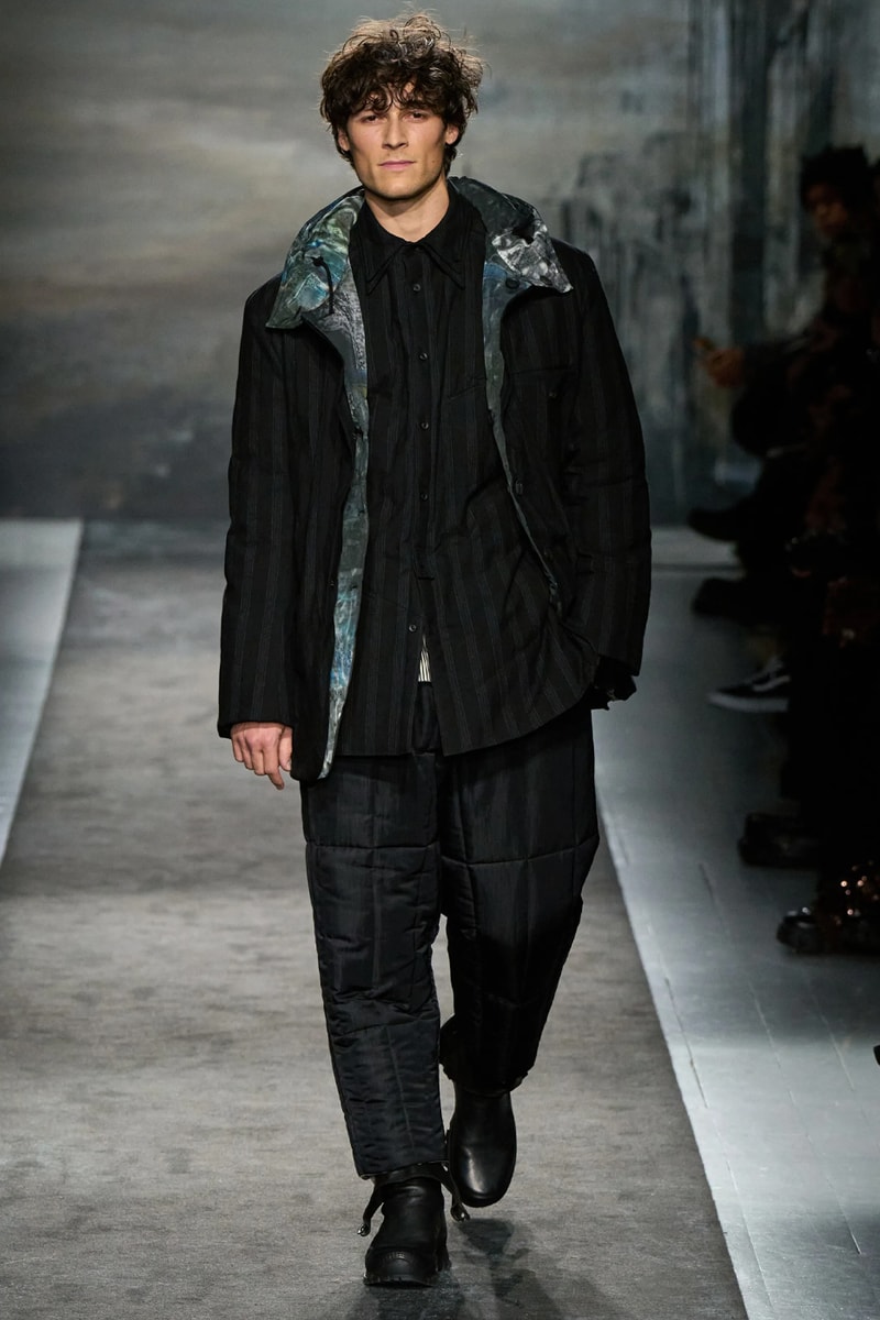 Yohji Yamamoto FW25 Paris Fashion Week Collection puffer jackets padded weather ready