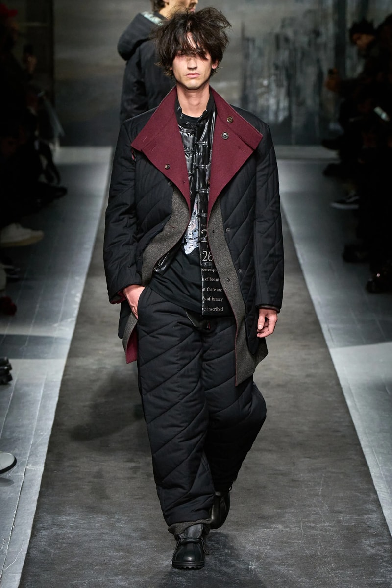 Yohji Yamamoto FW25 Paris Fashion Week Collection puffer jackets padded weather ready
