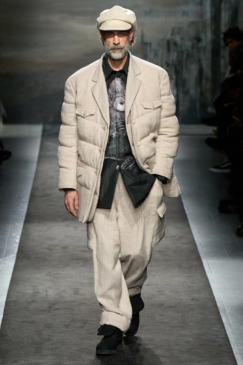 Yohji Yamamoto FW25 Paris Fashion Week Collection puffer jackets padded weather ready