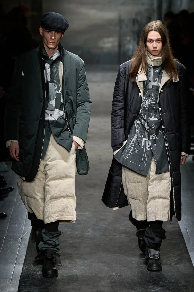 Yohji Yamamoto FW25 Paris Fashion Week Collection puffer jackets padded weather ready