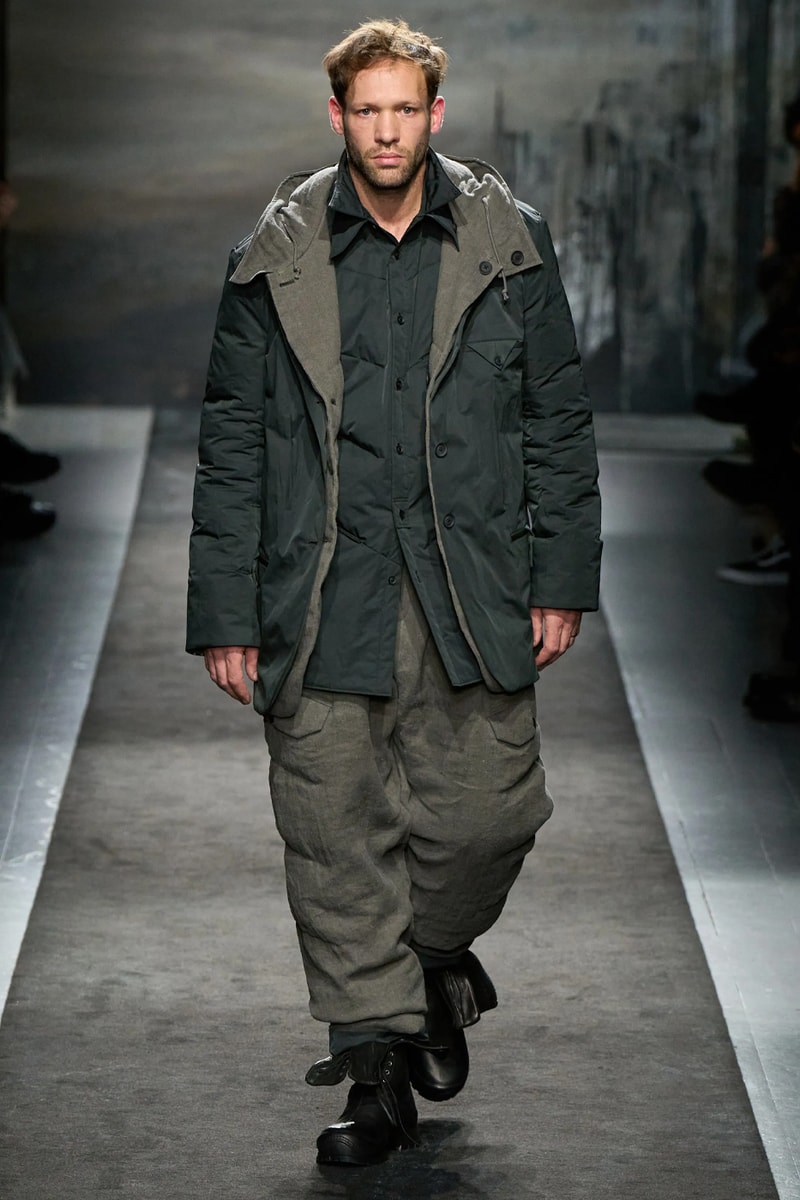Yohji Yamamoto FW25 Paris Fashion Week Collection puffer jackets padded weather ready