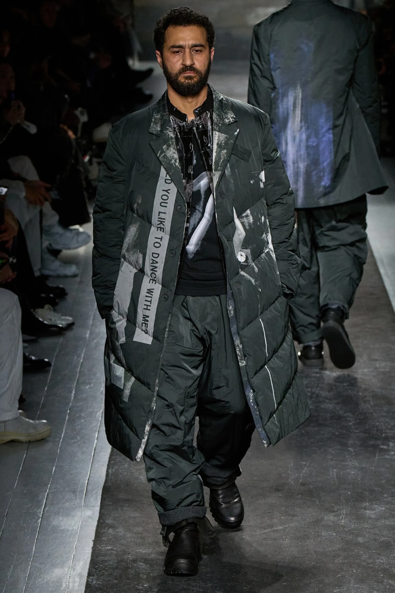 Yohji Yamamoto FW25 Paris Fashion Week Collection puffer jackets padded weather ready