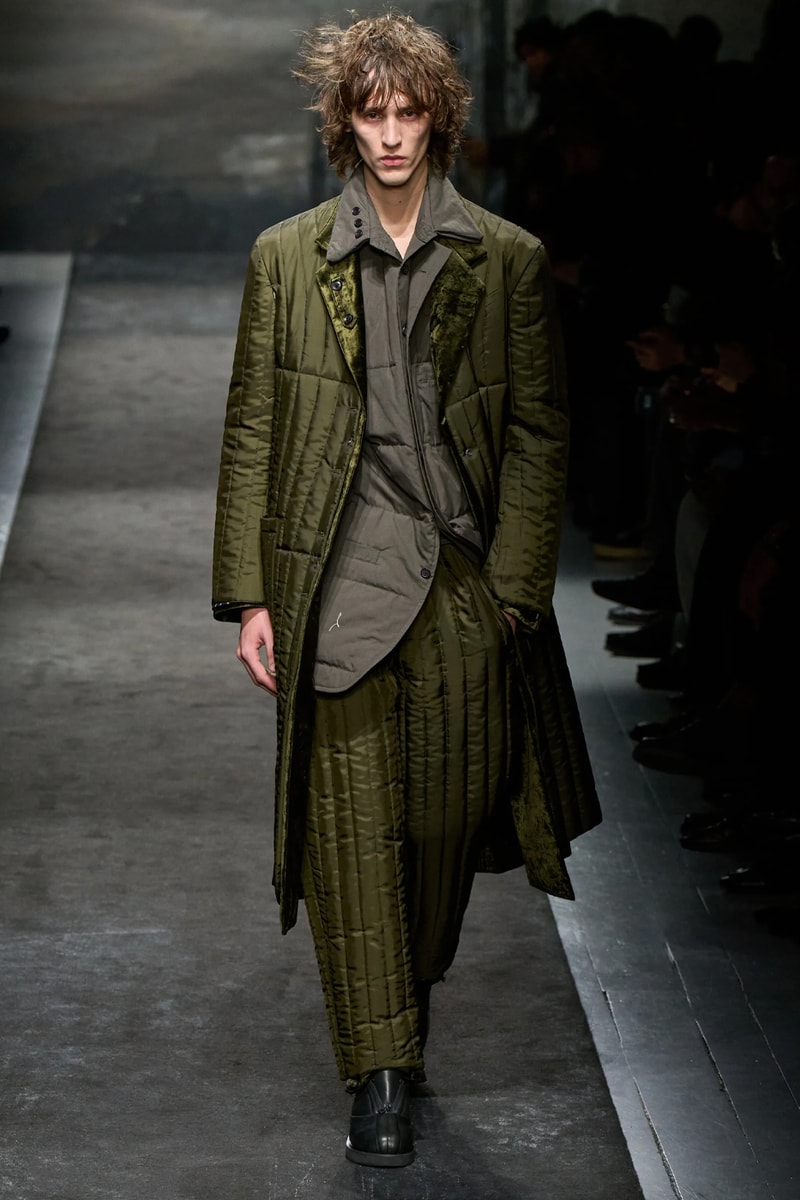 Yohji Yamamoto FW25 Paris Fashion Week Collection puffer jackets padded weather ready