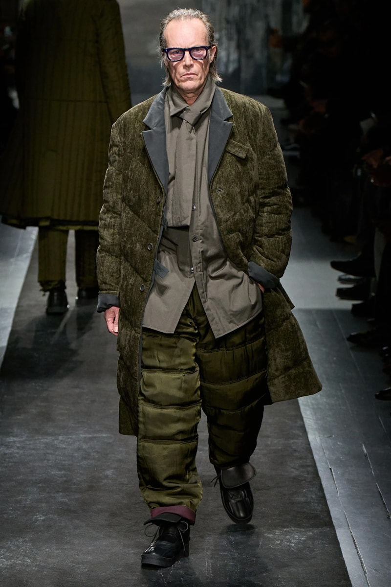 Yohji Yamamoto FW25 Paris Fashion Week Collection puffer jackets padded weather ready