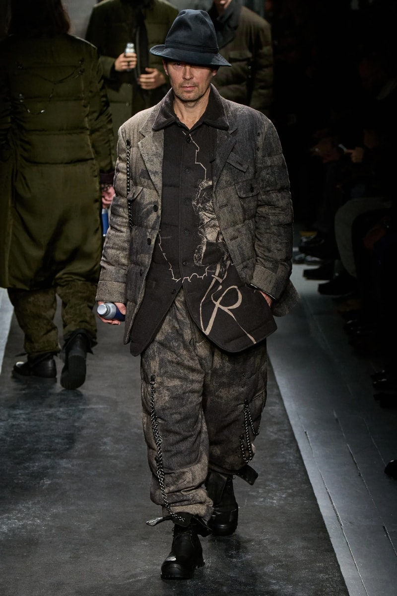Yohji Yamamoto FW25 Paris Fashion Week Collection puffer jackets padded weather ready
