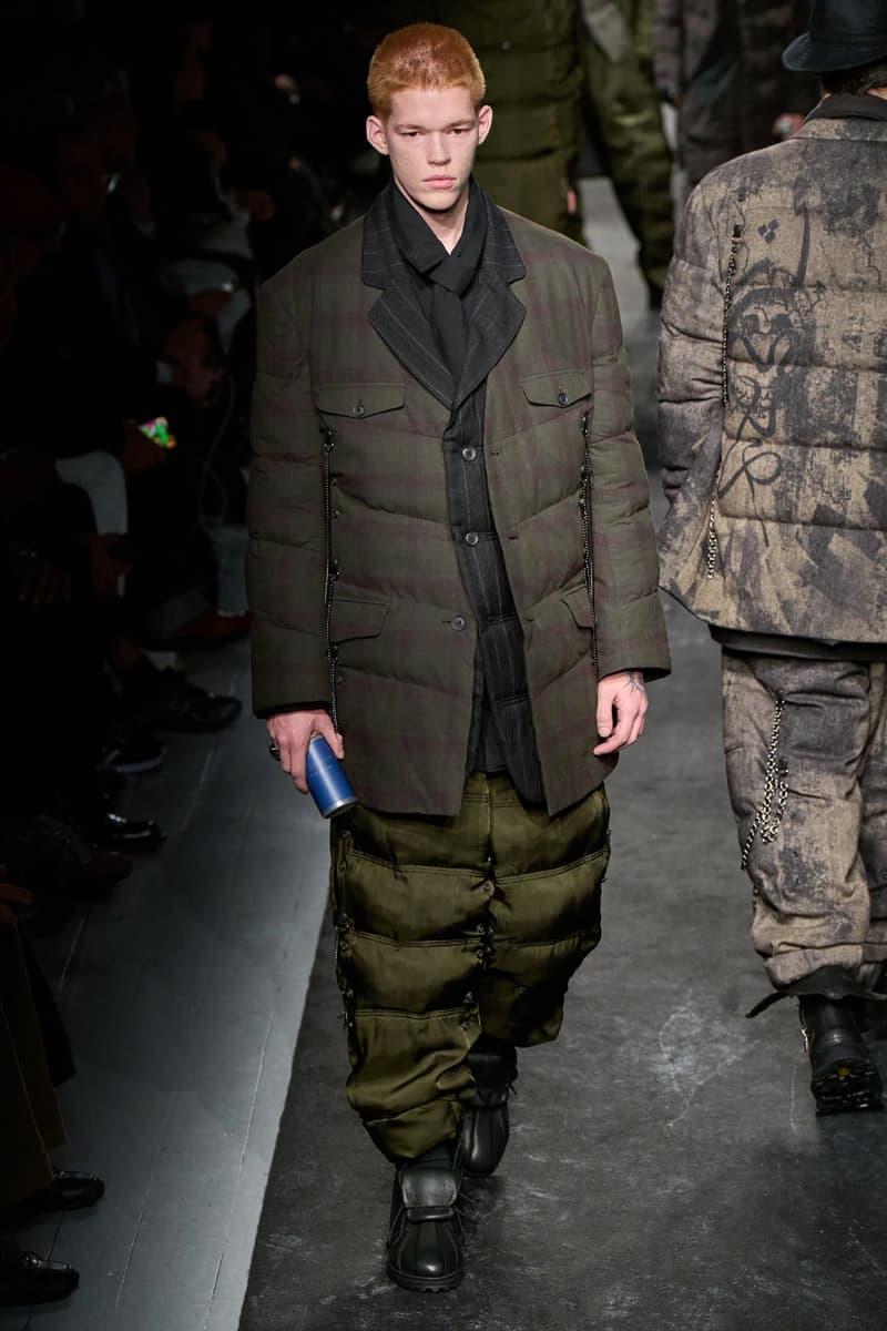 Yohji Yamamoto FW25 Paris Fashion Week Collection puffer jackets padded weather ready