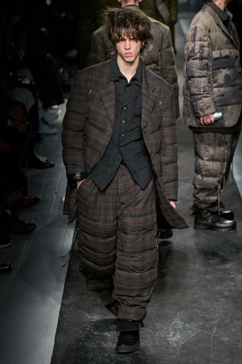 Yohji Yamamoto FW25 Paris Fashion Week Collection puffer jackets padded weather ready