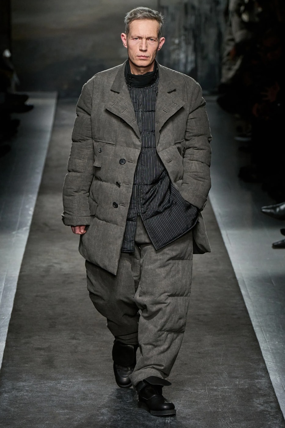 Yohji Yamamoto FW25 Paris Fashion Week Collection puffer jackets padded weather ready