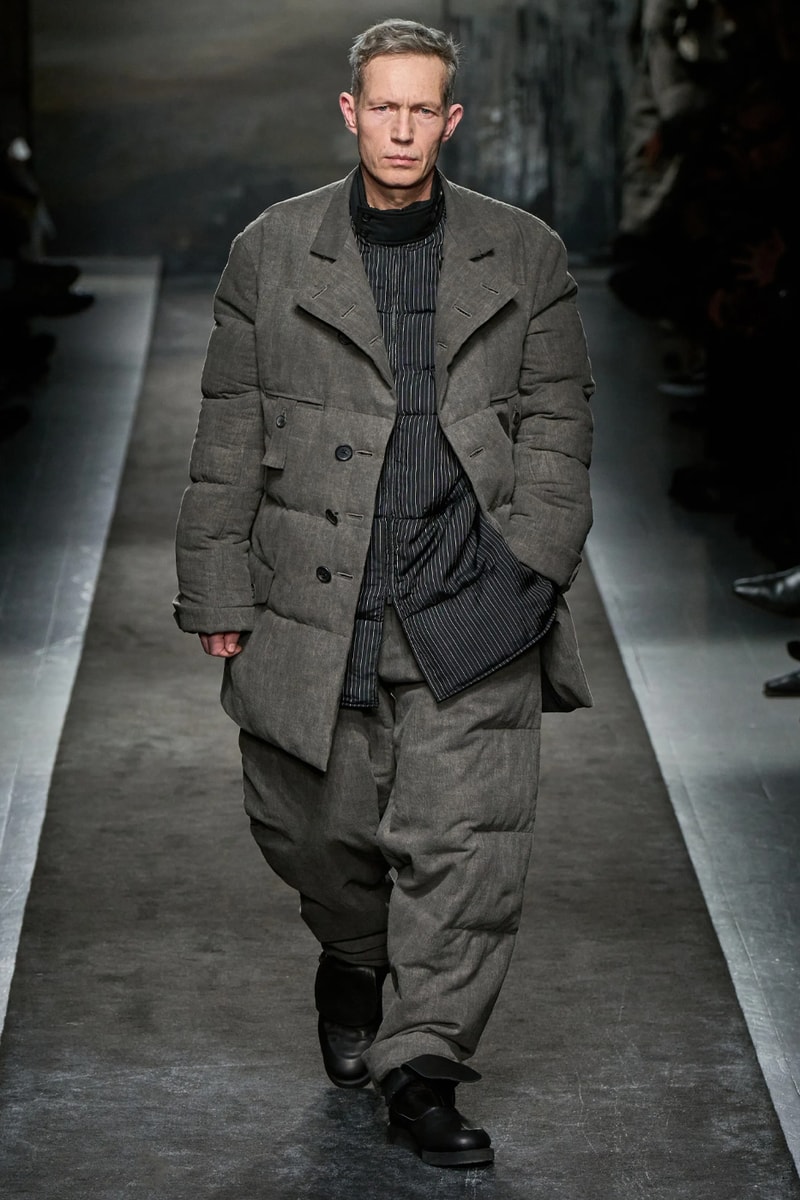 Yohji Yamamoto FW25 Paris Fashion Week Collection puffer jackets padded weather ready