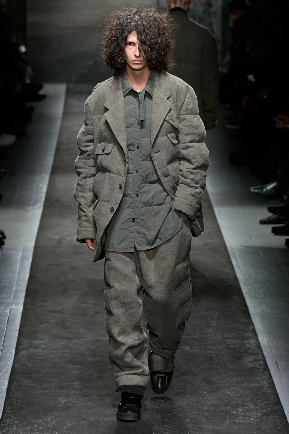 Yohji Yamamoto FW25 Paris Fashion Week Collection puffer jackets padded weather ready