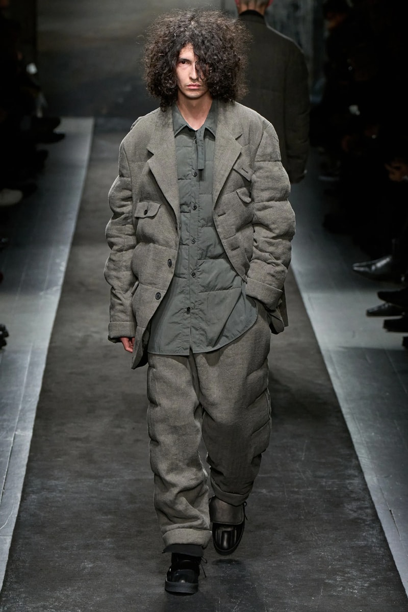 Yohji Yamamoto FW25 Paris Fashion Week Collection puffer jackets padded weather ready