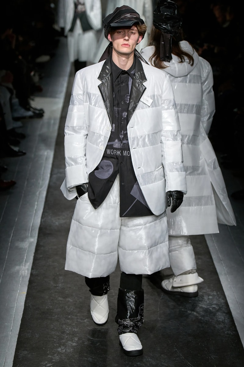 Yohji Yamamoto FW25 Paris Fashion Week Collection puffer jackets padded weather ready