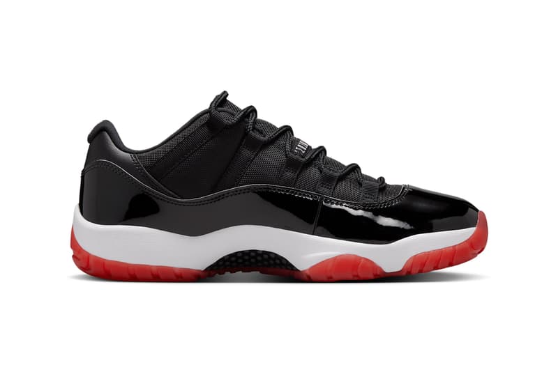 air michael jordan brand 11 low bred black white red 2025 official release date info photos price store list buying guide fv5104 006