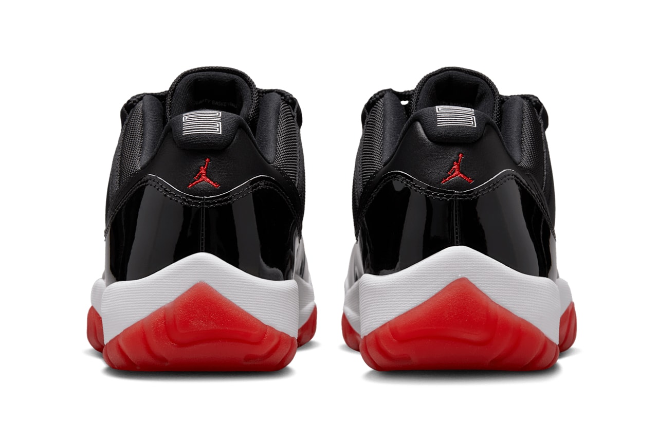air michael jordan brand 11 low bred black white red 2025 official release date info photos price store list buying guide fv5104 006