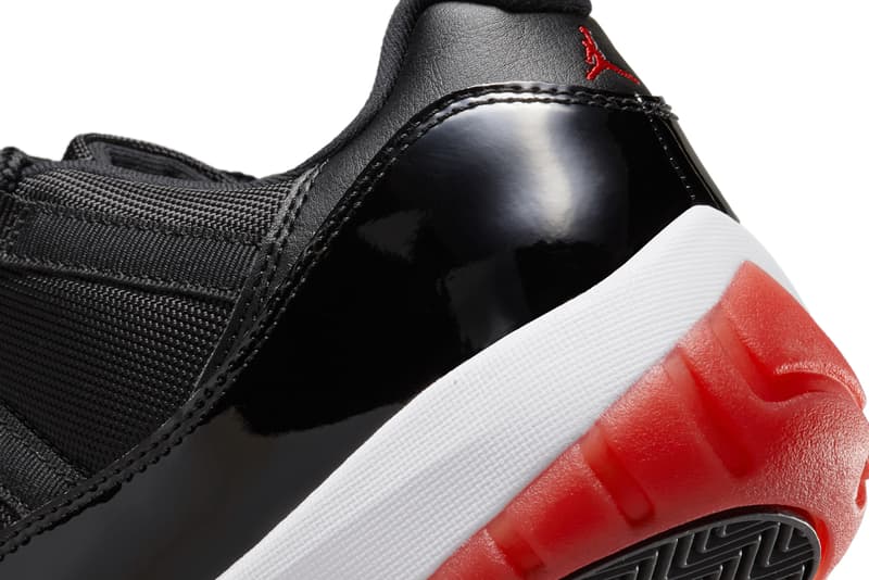 air michael jordan brand 11 low bred black white red 2025 official release date info photos price store list buying guide fv5104 006