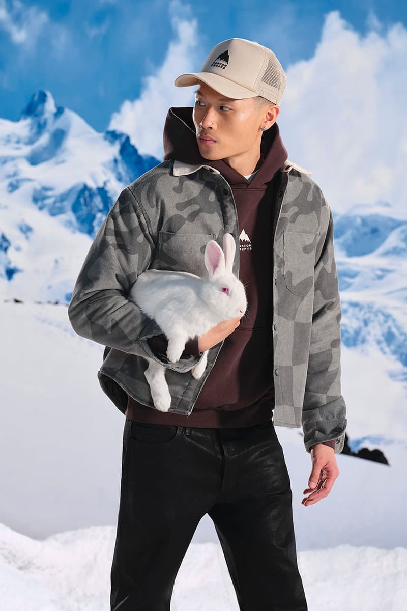 CNCPTS x Burton Reflect on 30 Years of Partnership in 'Rabbit Hole' Collection release info snowboard apparel graphic archive board sneaker shoe hoodie jacket todd braturd collab