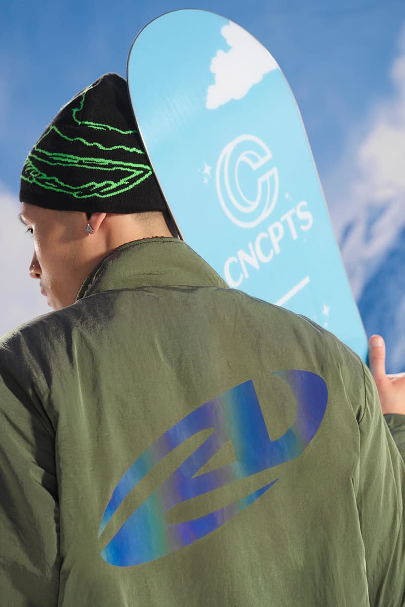 CNCPTS x Burton Reflect on 30 Years of Partnership in 'Rabbit Hole' Collection release info snowboard apparel graphic archive board sneaker shoe hoodie jacket todd braturd collab