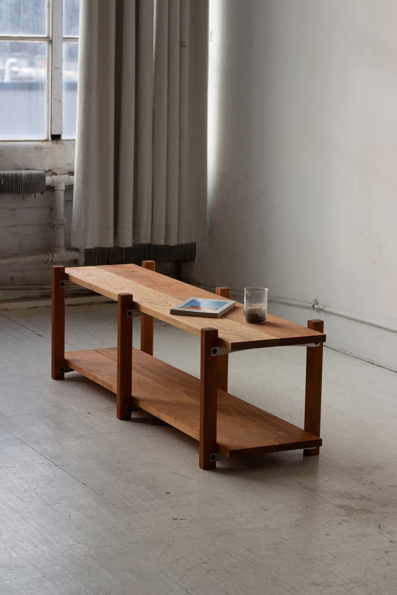 lichen nyc new york city furniture store design incubator cherry wood 2 tier console official release date info photos price store list buying guide