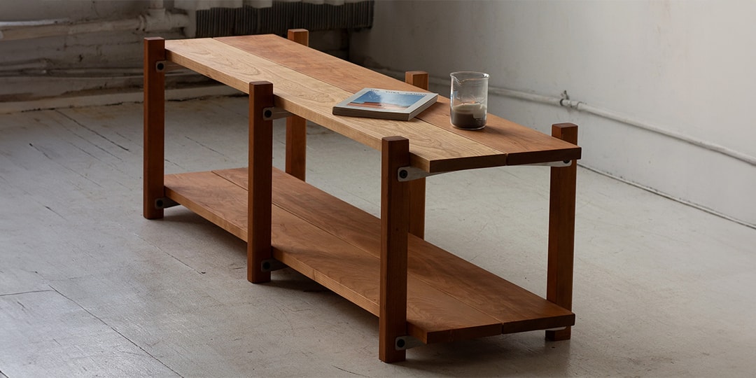 Lichen Presents its 2-Tier Console in New Cherry Wood Configuration