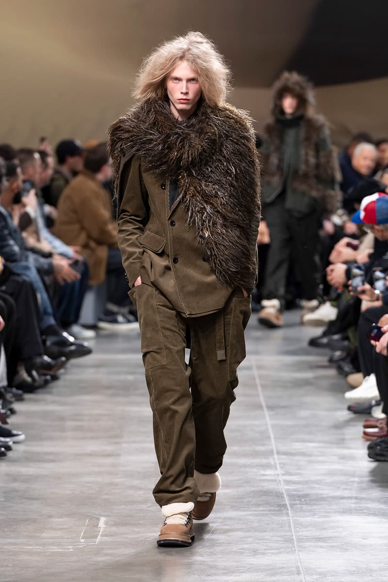 sacai FW25 Paris Fashion Week Collection Carhartt WIP ugg collaboration jm weston collab chitose abe japanese brand bomber jackets where the wild things are