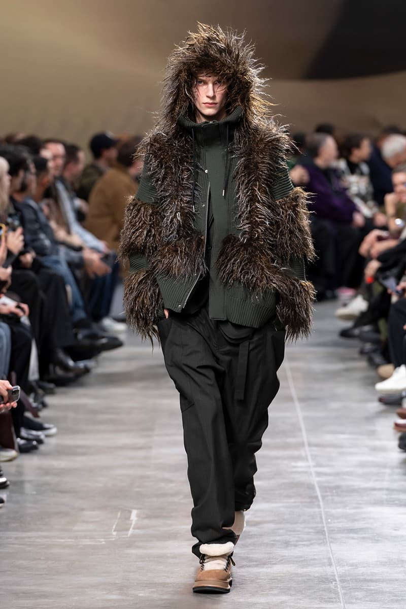 sacai FW25 Paris Fashion Week Collection Carhartt WIP ugg collaboration jm weston collab chitose abe japanese brand bomber jackets where the wild things are