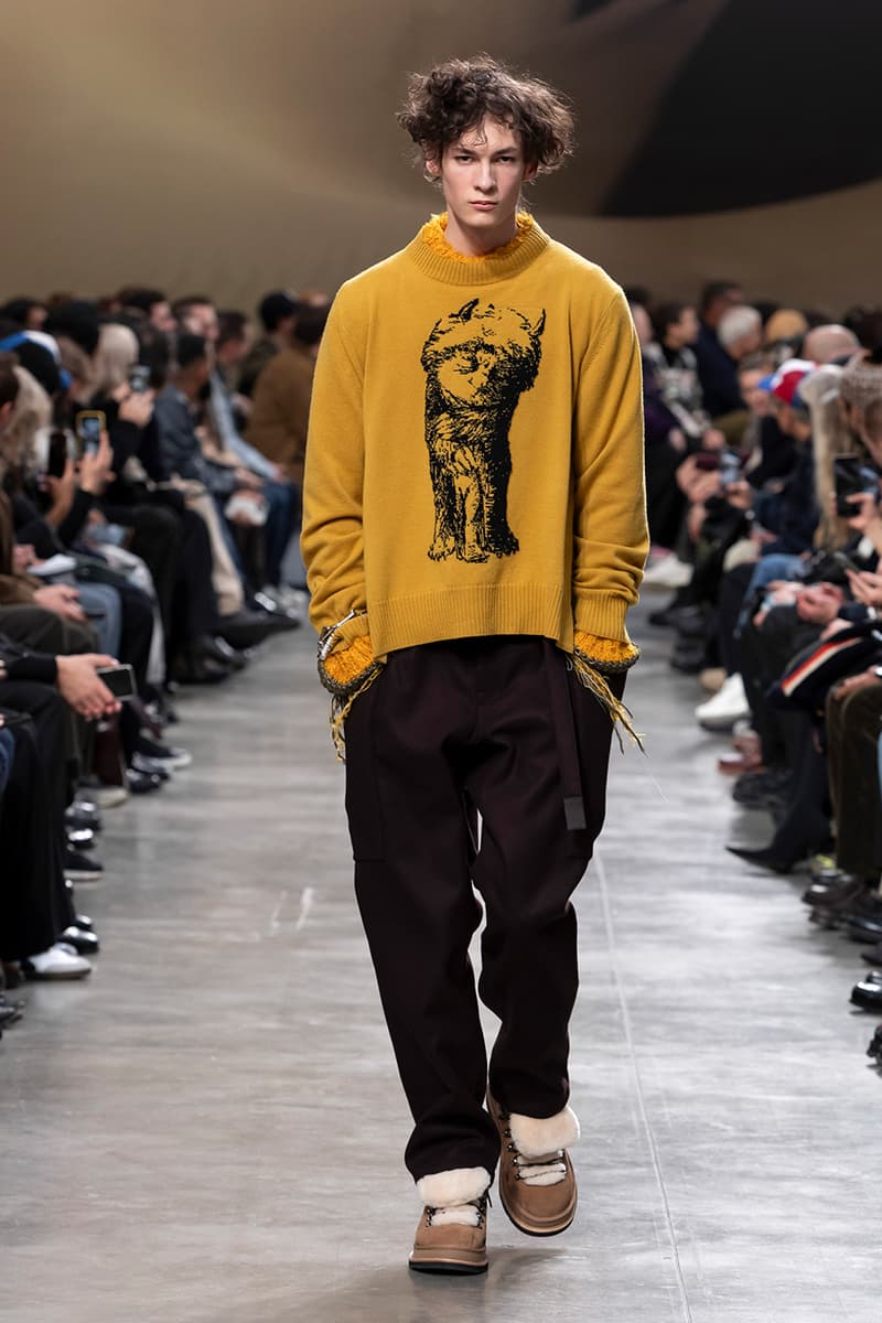 sacai FW25 Paris Fashion Week Collection Carhartt WIP ugg collaboration jm weston collab chitose abe japanese brand bomber jackets where the wild things are