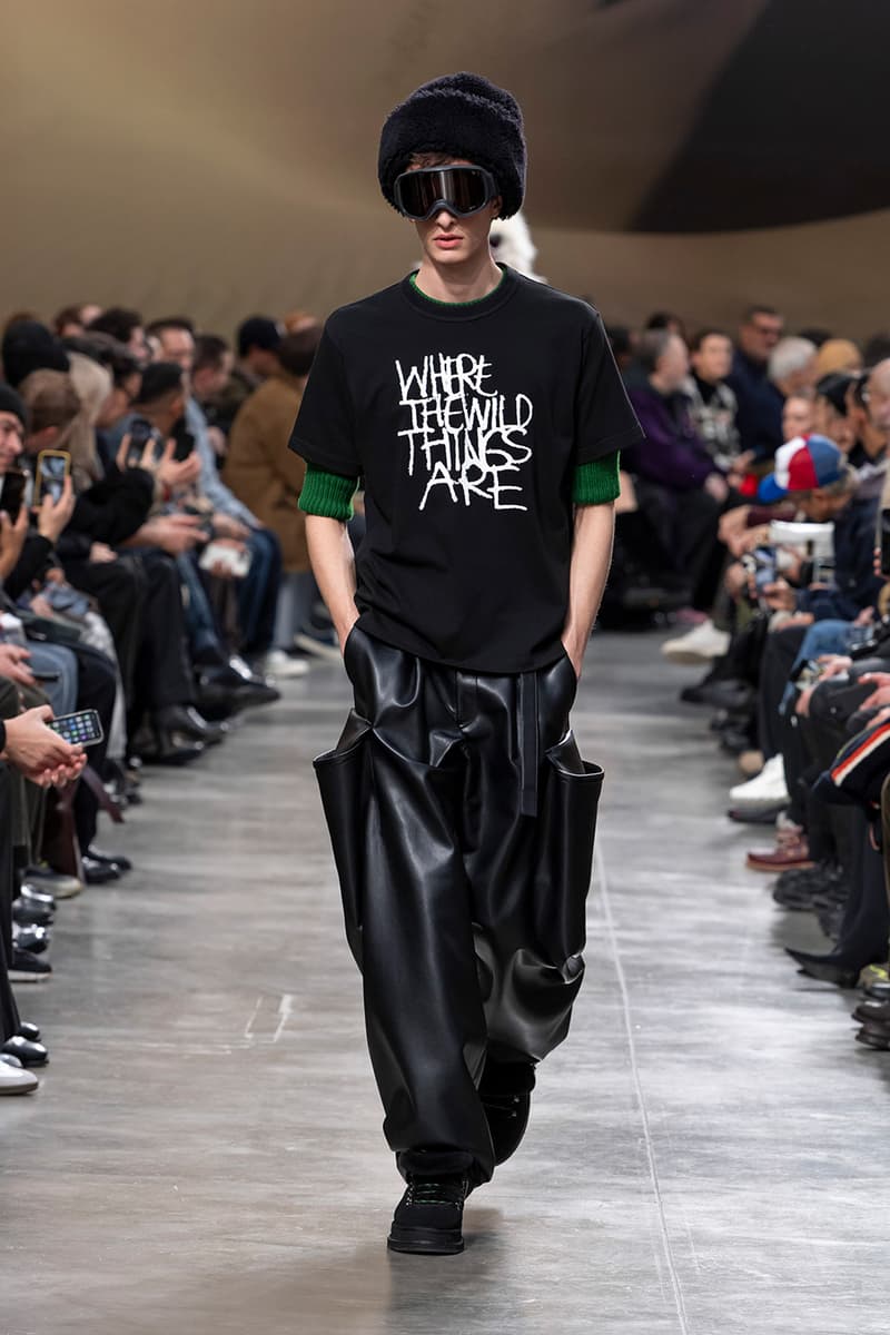 sacai FW25 Paris Fashion Week Collection Carhartt WIP ugg collaboration jm weston collab chitose abe japanese brand bomber jackets where the wild things are