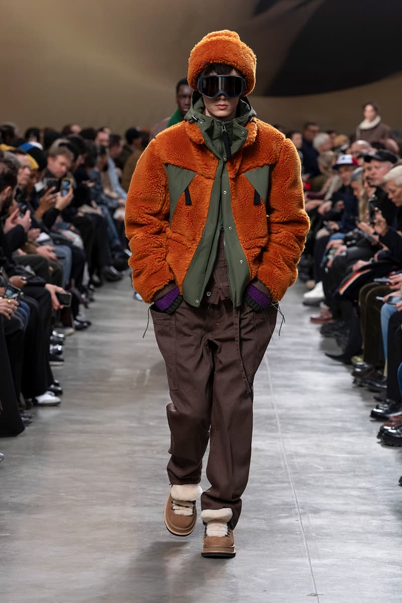 sacai FW25 Paris Fashion Week Collection Carhartt WIP ugg collaboration jm weston collab chitose abe japanese brand bomber jackets where the wild things are