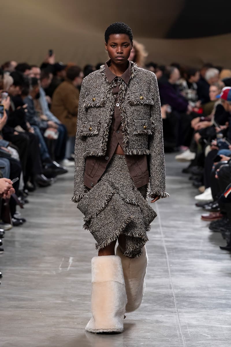 sacai FW25 Paris Fashion Week Collection Carhartt WIP ugg collaboration jm weston collab chitose abe japanese brand bomber jackets where the wild things are